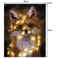 Painting by numbers 40x50cm - Maaleo fox 22782