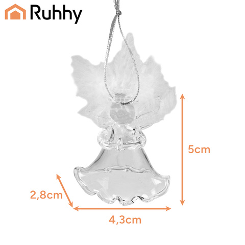 Boules transparentes - anges, 6 pcs. Ruhy 22497