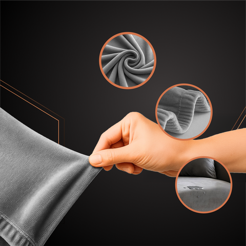 Potah na pohovku 190-230cm tmavě šedý Ruhhy 26181