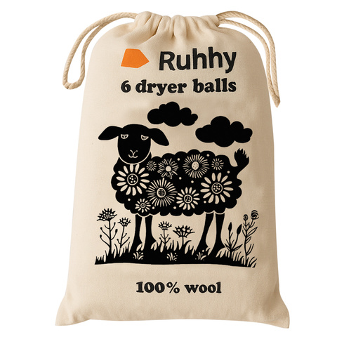 Vilnos džiovyklės kamuoliukai 6 vnt. Ruhhy 25704