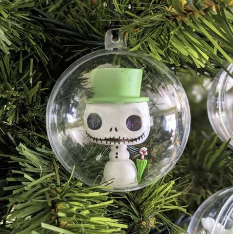 Transparent baubles 10cm - set of 5 Ruhhy 22276