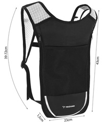 Backpack with water bladder - gray 23489