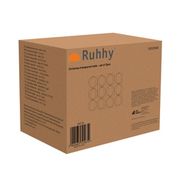 Transparent baubles - set of 12 Ruhhy 20508