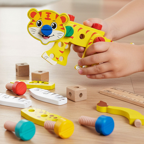 Kruzzel 26581 Werkzeugkiste aus Holz