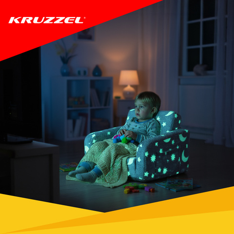 Детское кресло с откидывающейся спинкой Kruzzel 26381