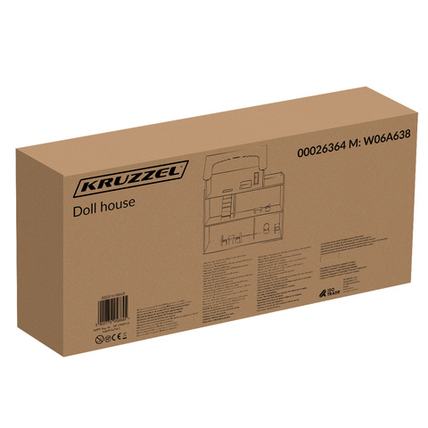 Kruzzel 26364 medinis lėlių namelis