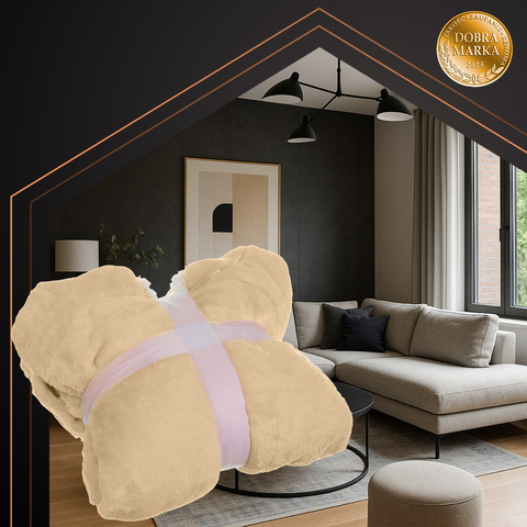 Bluza XXL - koc beżowy Ruhhy 26146