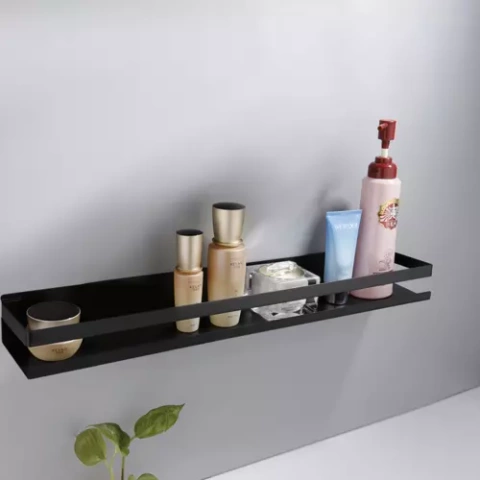 Bathroom shelf black Ruhhy 19188