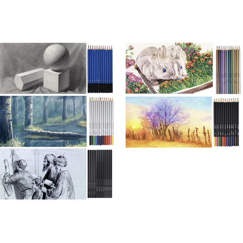 Zestaw do szkicowania 74szt. Maaleo 19178