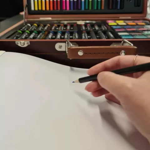 Painting set in a suitcase - 129pcs Maaleo 21644