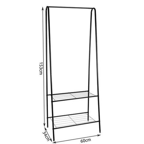 Clothes hanger - stand with shoe shelf 22258