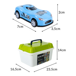 Motorized cars in a suitcase, 50 pcs. 26603