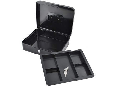Large black cash box