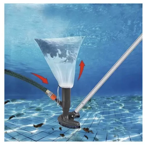 Pool bottom vacuum cleaner