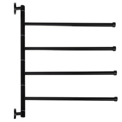 Bathroom Towel Rack - Black Ruhhy 24474