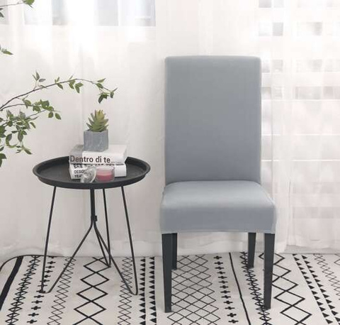 Housse de chaise - velours gris Ruhhy 22979