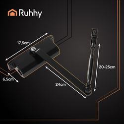 Door closer black 40-60kg Ruhhy 26782