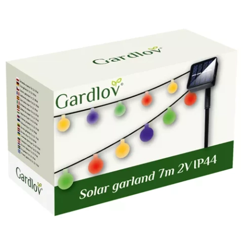 Solar garland 7m 2V IP44 Gardlov 23865