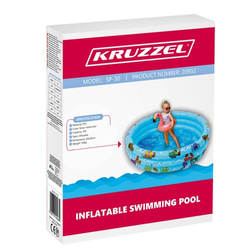 Inflatable pool for children - Kruzzel 20932 paddling pool
