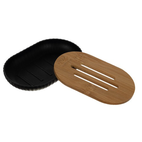 Ensemble d&#39;accessoires de salle de bain - noir Ruhhy24636