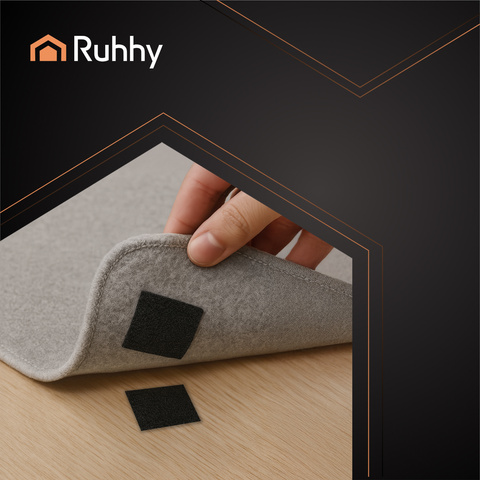 Bande Velcro autocollante 5mx5cm noire Ruhhy 25806