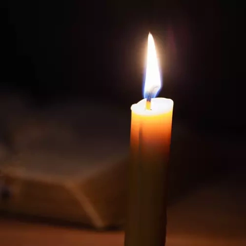 White taper candle - set of 40