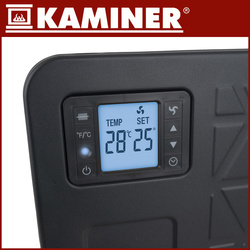 Electric heater - black Ziflo Kaminer 26403