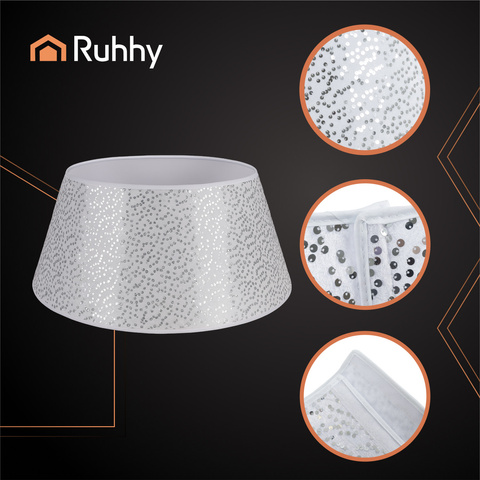 Housse de sapin de Noël 60x22cm argent Ruhhy 25361