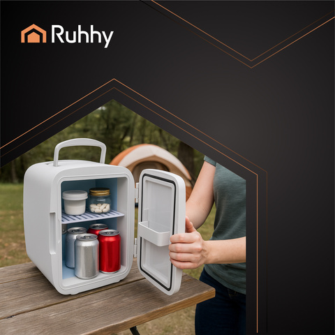 4L travel fridge - white