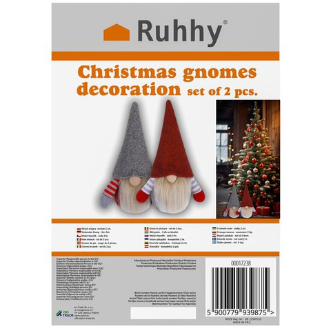 Standing gnome - set of 2 S17238