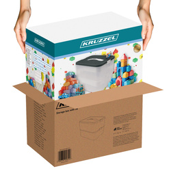 Pudełko na klocki- 2 poziomy Kruzzel 25756