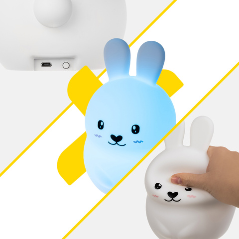 RGB noční lampa s dálkovým ovládáním - králík Izoxis 26204