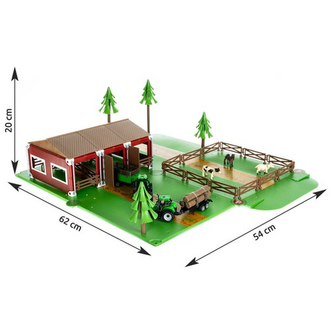 Farma se zvířaty + 2 farmářské vozy 22404