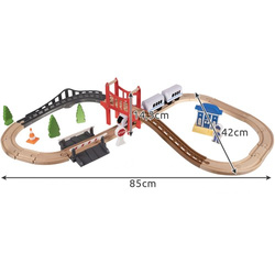 Wooden train track Kruzzel 22646