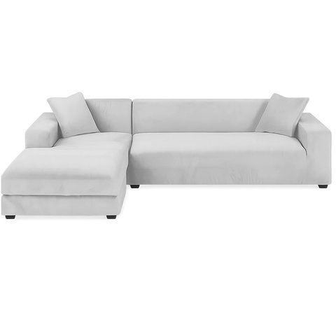 Housse de canapé Ruhhy 26182 190-230 cm gris clair