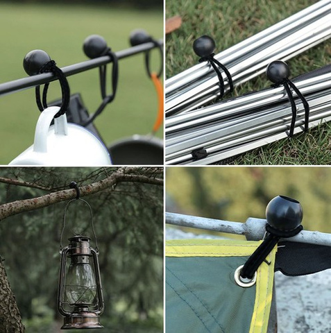 Set of rubbers with balls for tarpaulins - 10 pcs.