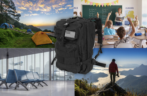 Plecak militarny XL czarny