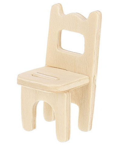 Set Holzmöbel für Puppen, 34-teilig.