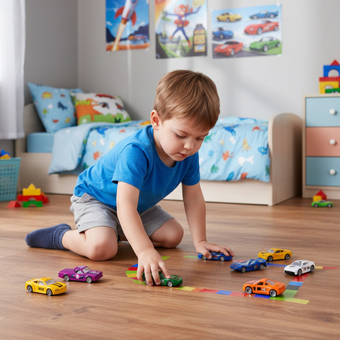 Autka kolorowe/resoraki 1:64- 16szt. 26319