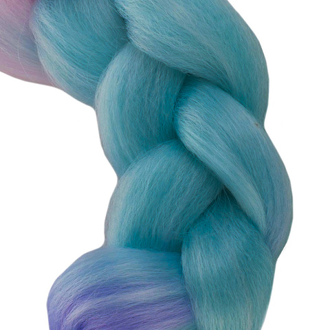 Tresses synthétiques ombrées rose/ni/f W10341