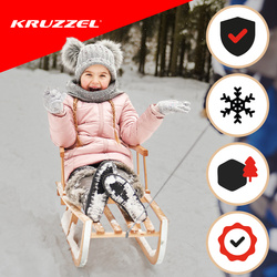 Kruzzel 25217 dřevěné saně