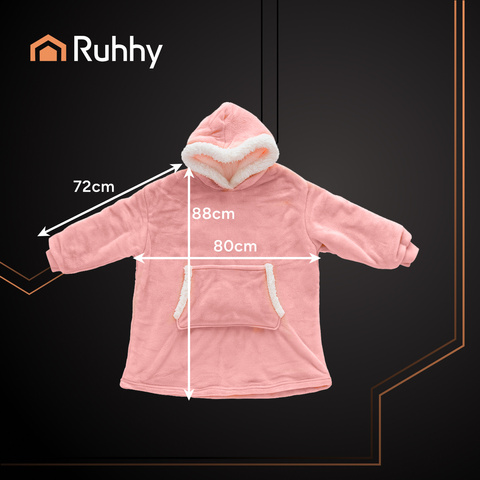 Толстовка XXL - розовое одеяло Ruhhy 26144