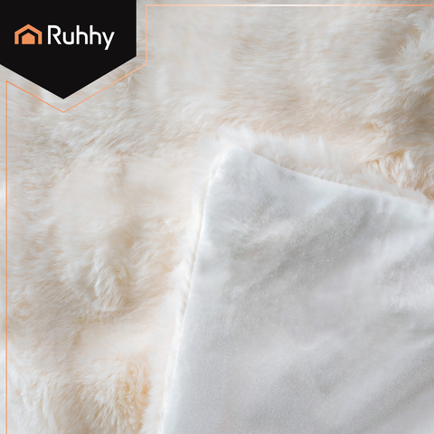 Blanket 1.6x1m white Ruhhy 26493