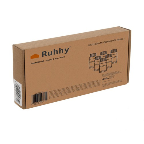 Kvapieji aliejai - 6 vnt. rinkinys, 10 ml, Ruhhy 21939