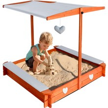 Bac à sable pliable avec toit 24215