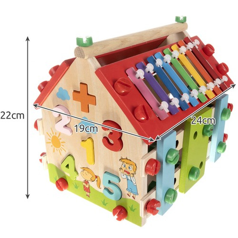Wooden educational house Kruzzel 22564