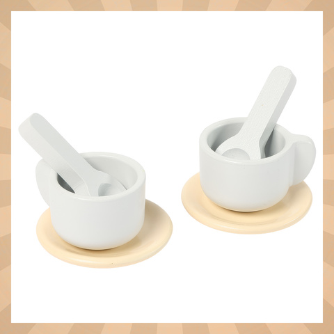 Kruzzel 26543 16-teiliges Teeservice aus Holz