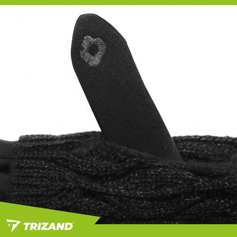 R6413 Touch-Handschuhe – schwarz