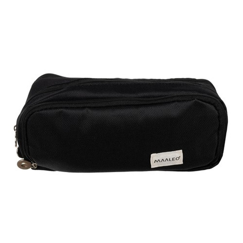 Triple foldable pencil case - black Maaleo 24476