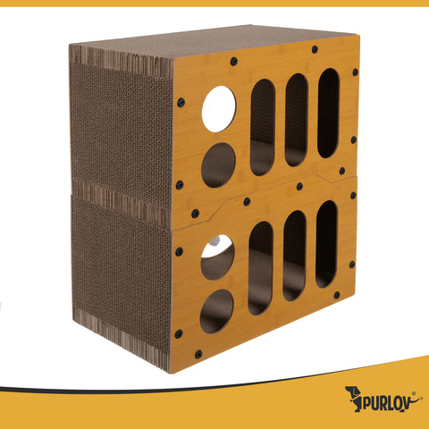 Katzenkratzbaum - zweistöckiges Haus Purlov 27017